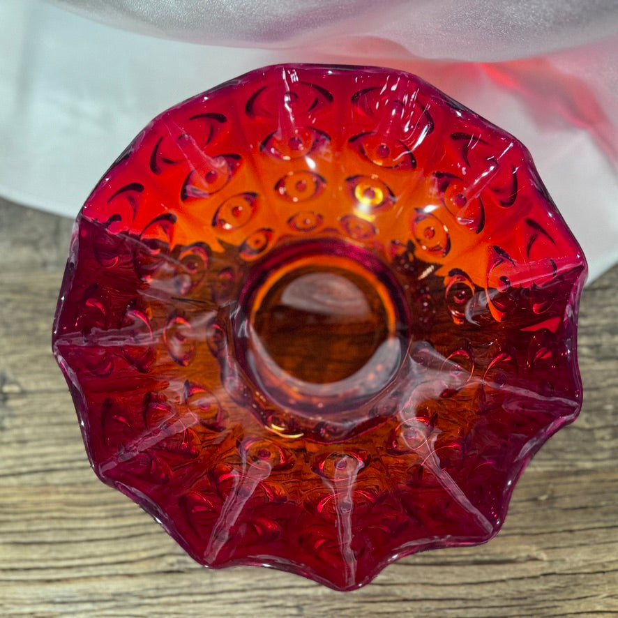 Art Glass Red Bowl