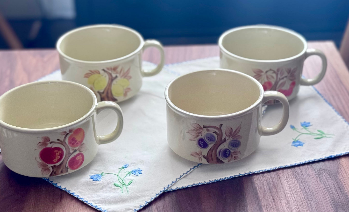 Fruit Pattern Storeware Mugs/Soup Cups