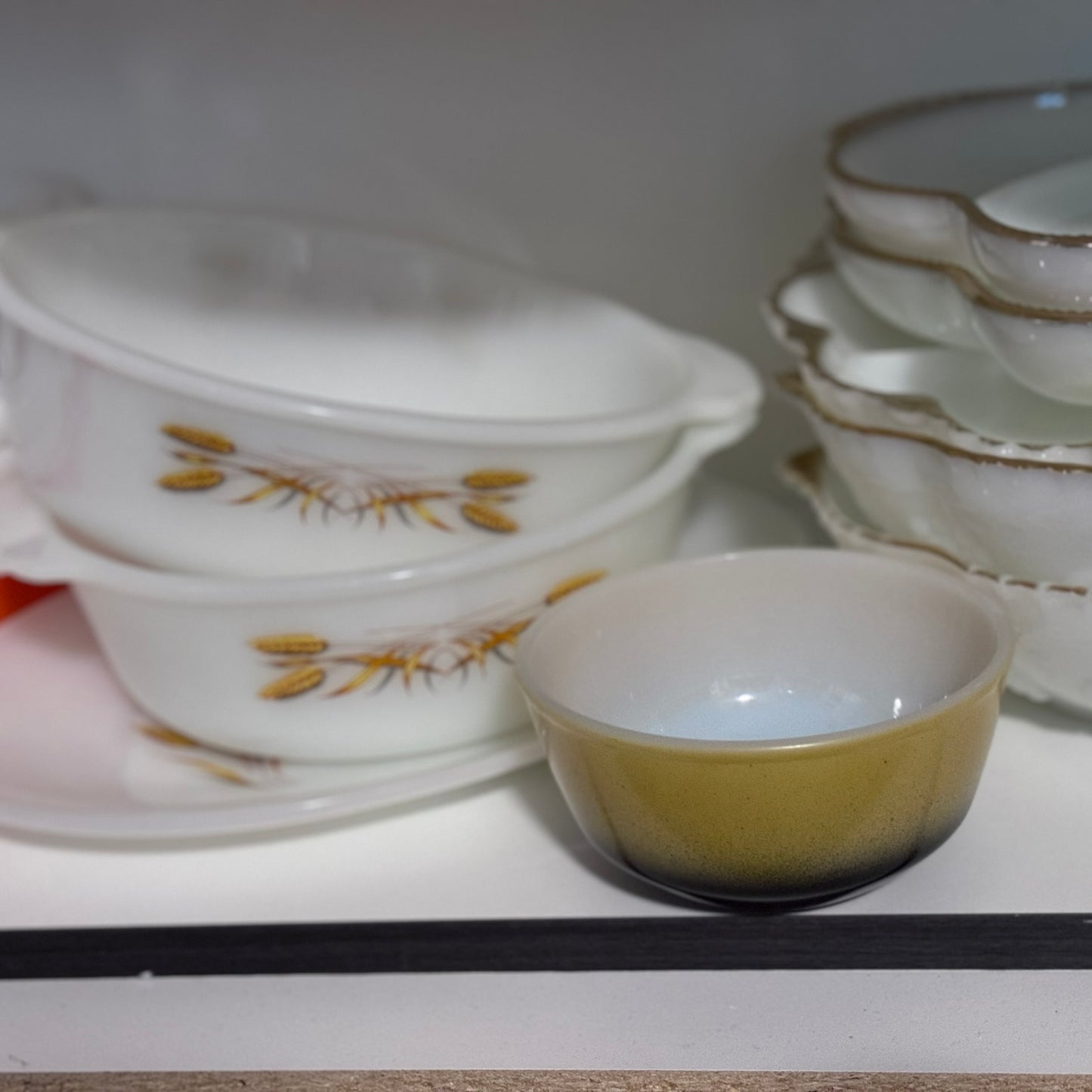 Anchor Hocking Fire King Yellow/Black Small Bowl