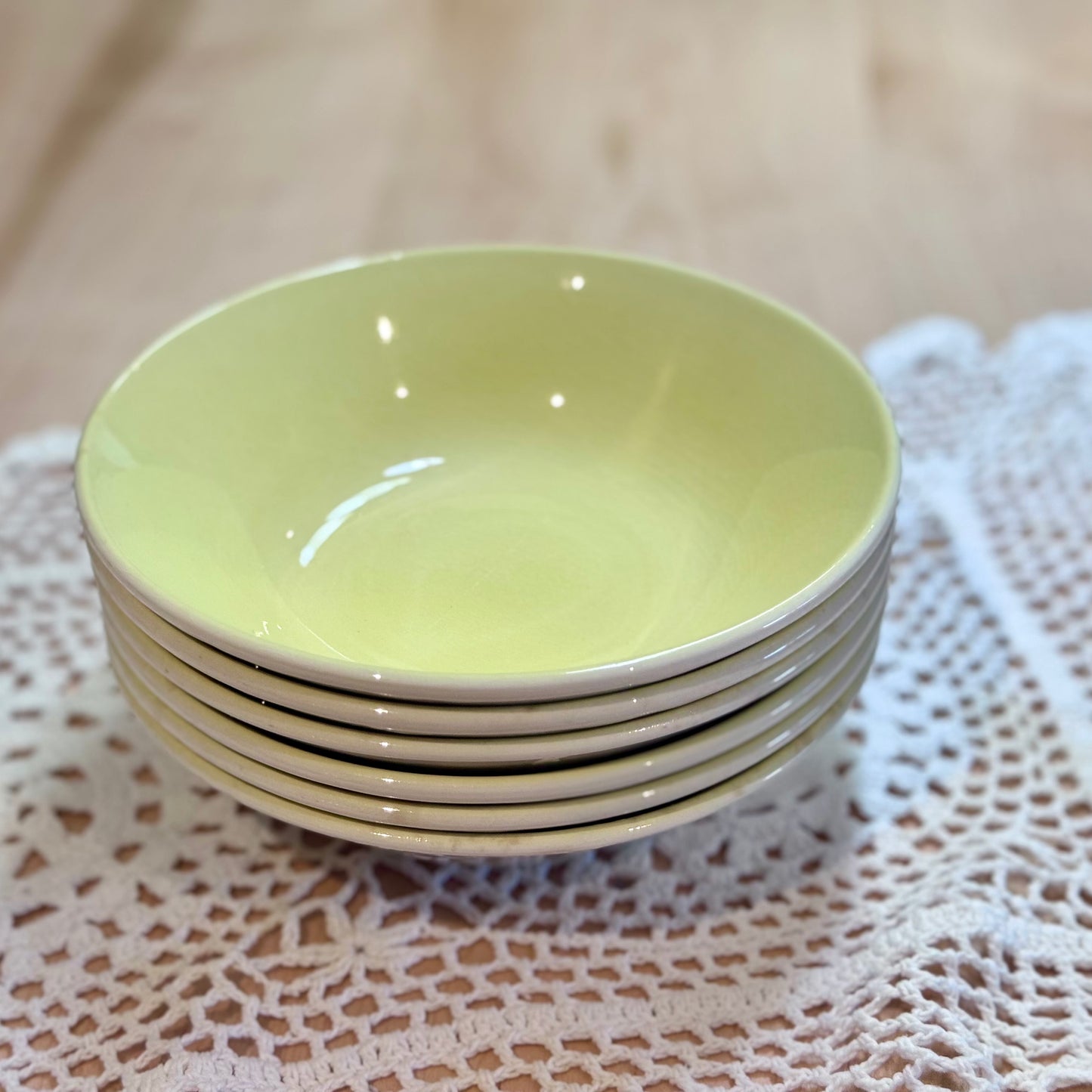 Biltons England 'Galaxy' Yellow Soup/Cereal Bowls