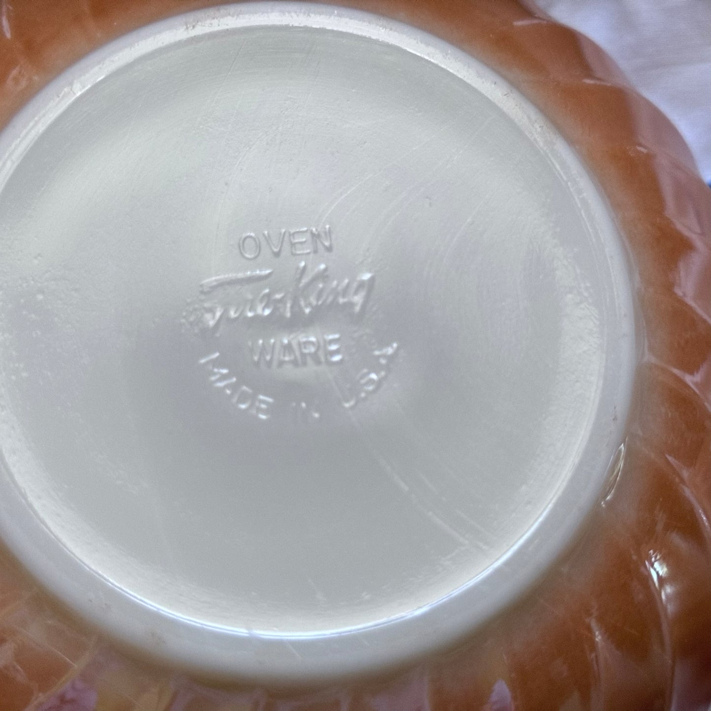 Fire-King Ribbed Swirl Medium Bowls