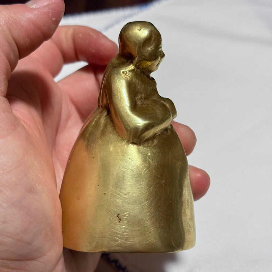 Antique Brass Bell-Farmhouse/Primitive Lady