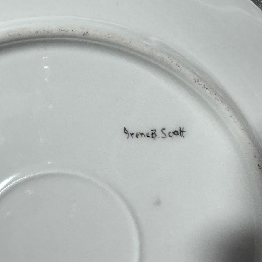 Hand Painted Irene Scott Vienna Plate