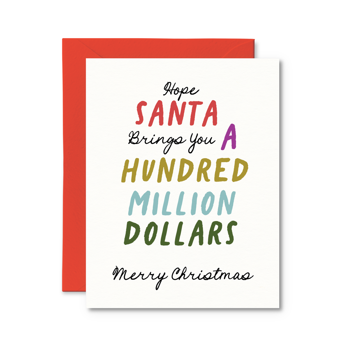 A Hundred Million Dollars Christmas Card