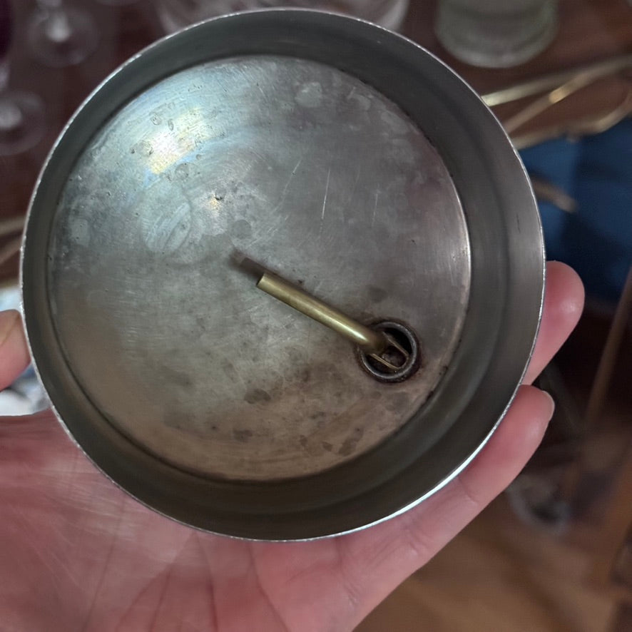 Vintage Pinwheel Glass Cocktail Shaker