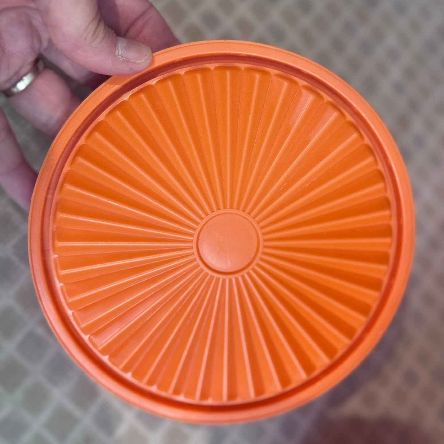 Harvest Orange Servalier Tupperware Canister Set