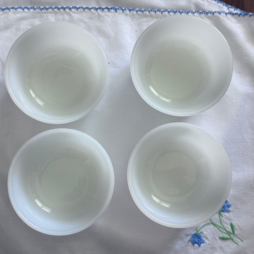 Milk Glass Fire-King Fruit Bowls/Custard Cups