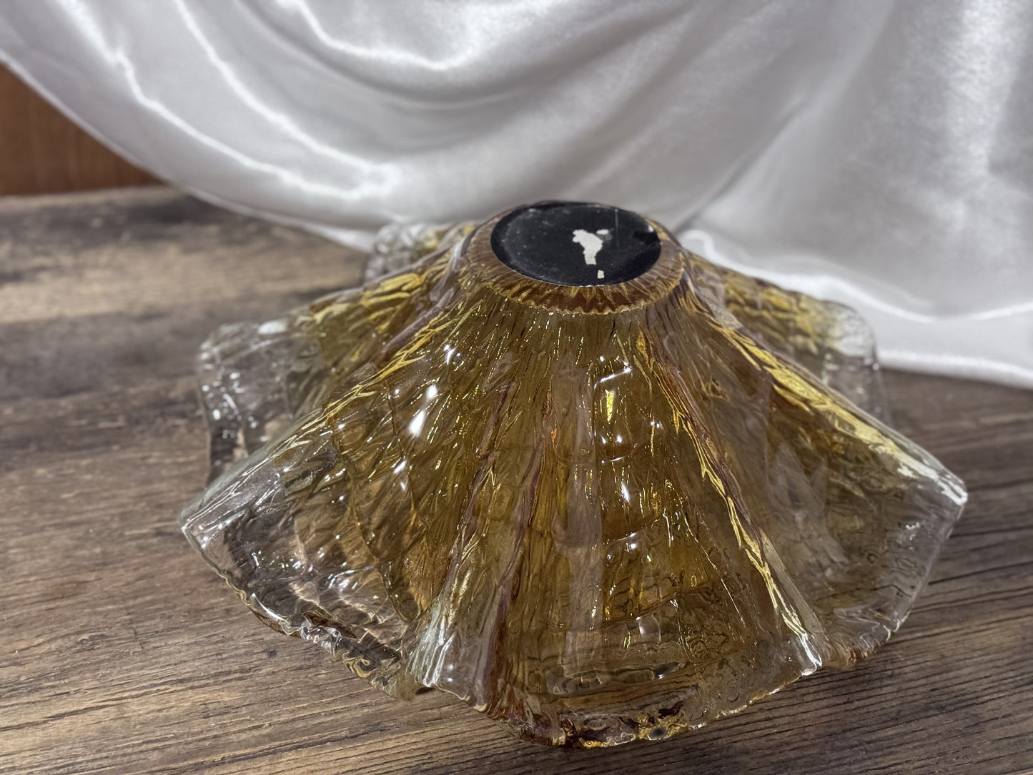 Murano Amber Glass Bowl