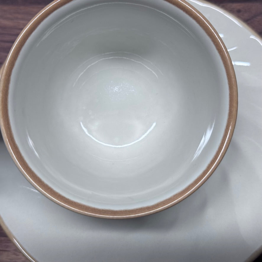 Sculptura Hearthside Stoneware Japan Teacup & Saucer Set