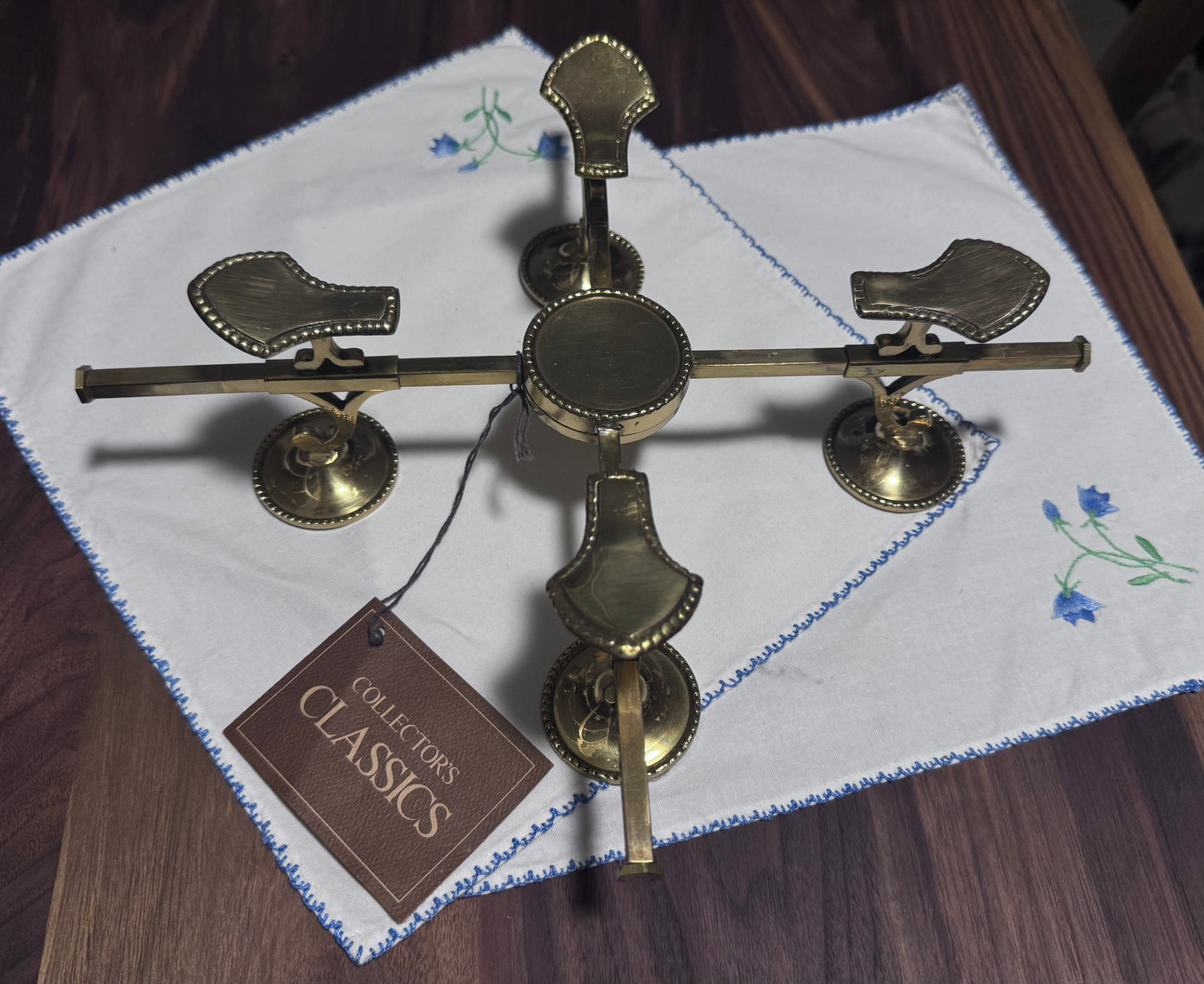 Ethan Allen Collector's Classics Adjustable Brass Trivet