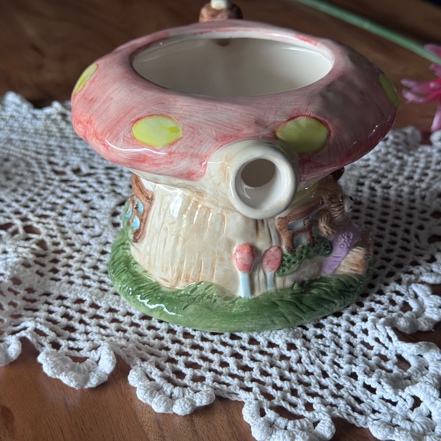 Mushroom House & Teddy Teapot
