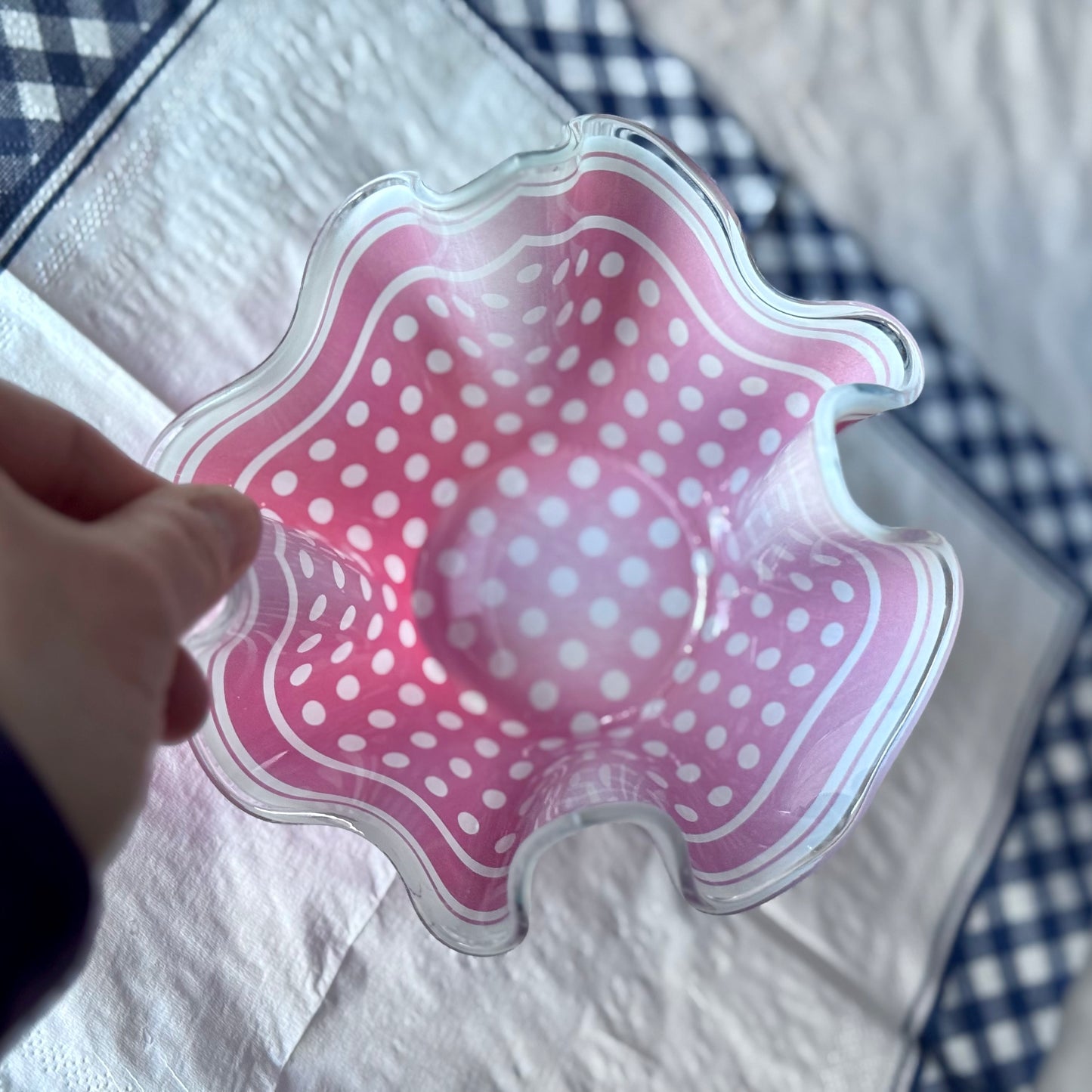 Chance Glass Handkerchief Vase
