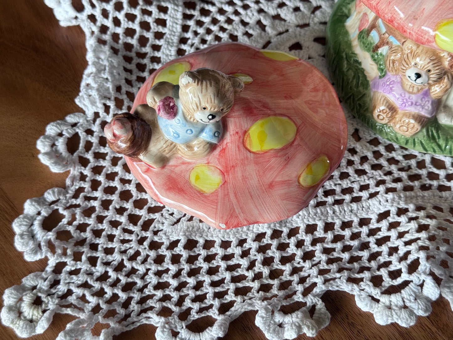 Mushroom House & Teddy Teapot