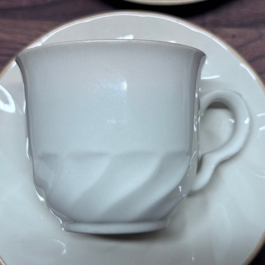 Sculptura Hearthside Stoneware Japan Teacup & Saucer Set