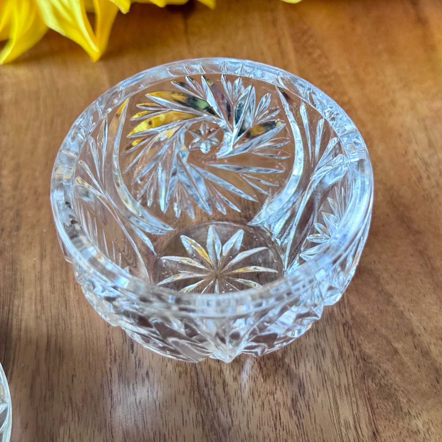 Pear Shaped Lead Crystal Trinket Box