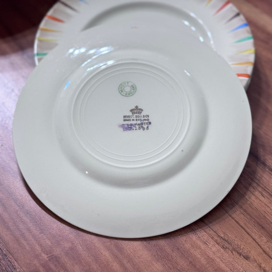 MYOTT SON & Co Hand Painted G.G. 1898 Dish Set