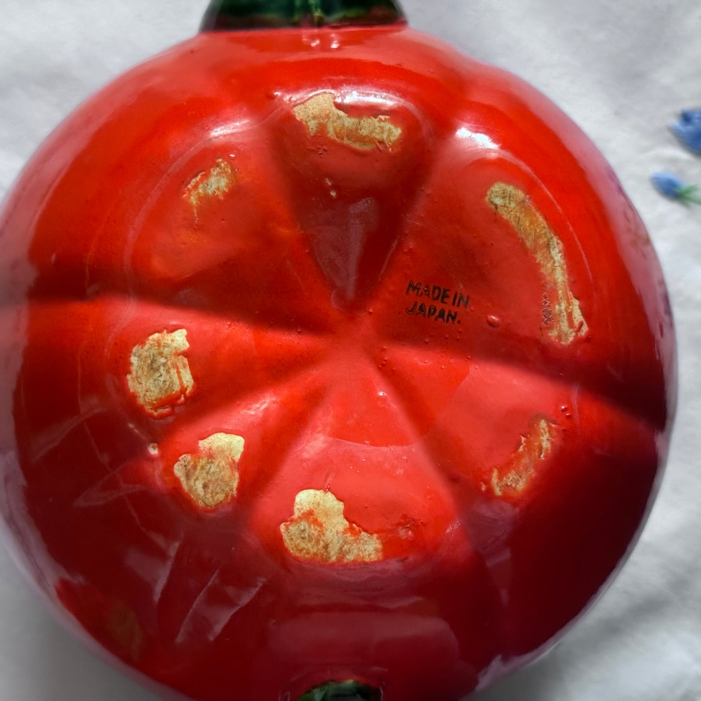 Tomato Tea Pot & Tomato Leaf Plate