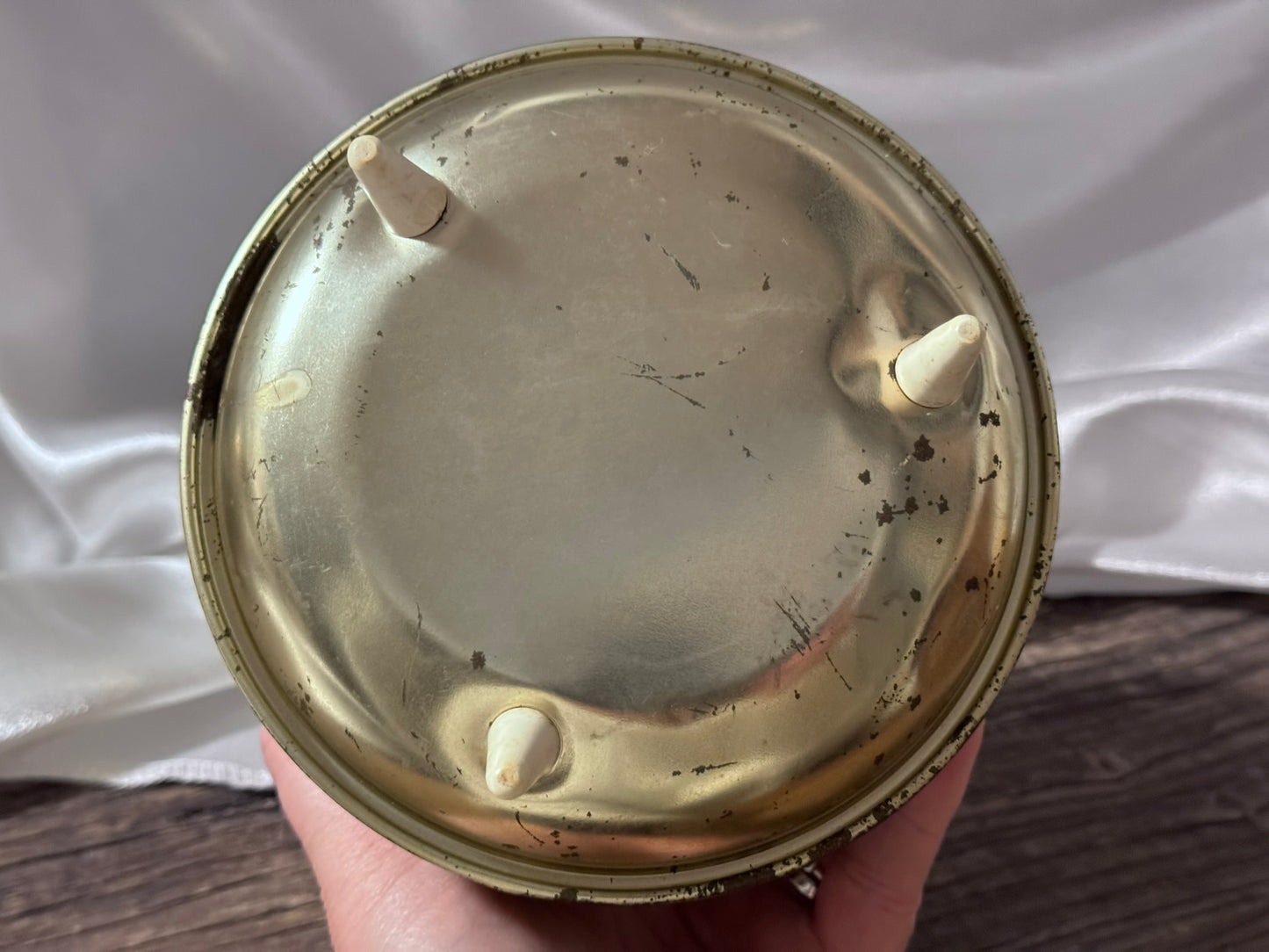 Floral 1960s Tin Containter