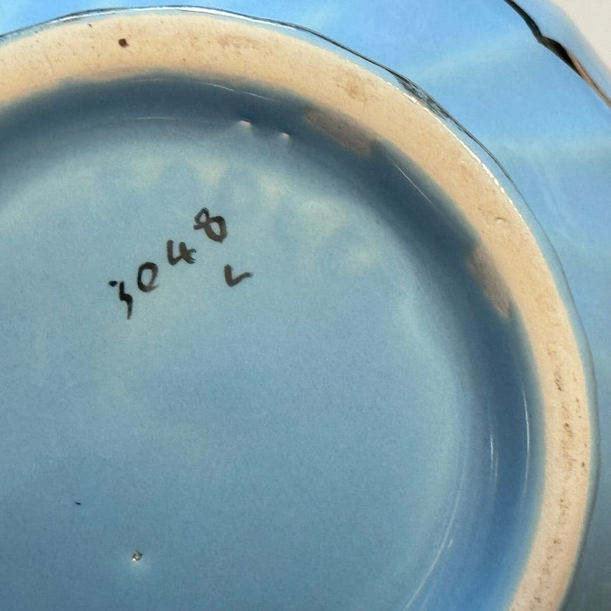 Sadler Swirl Blue Cornflower Sugar Bowl
