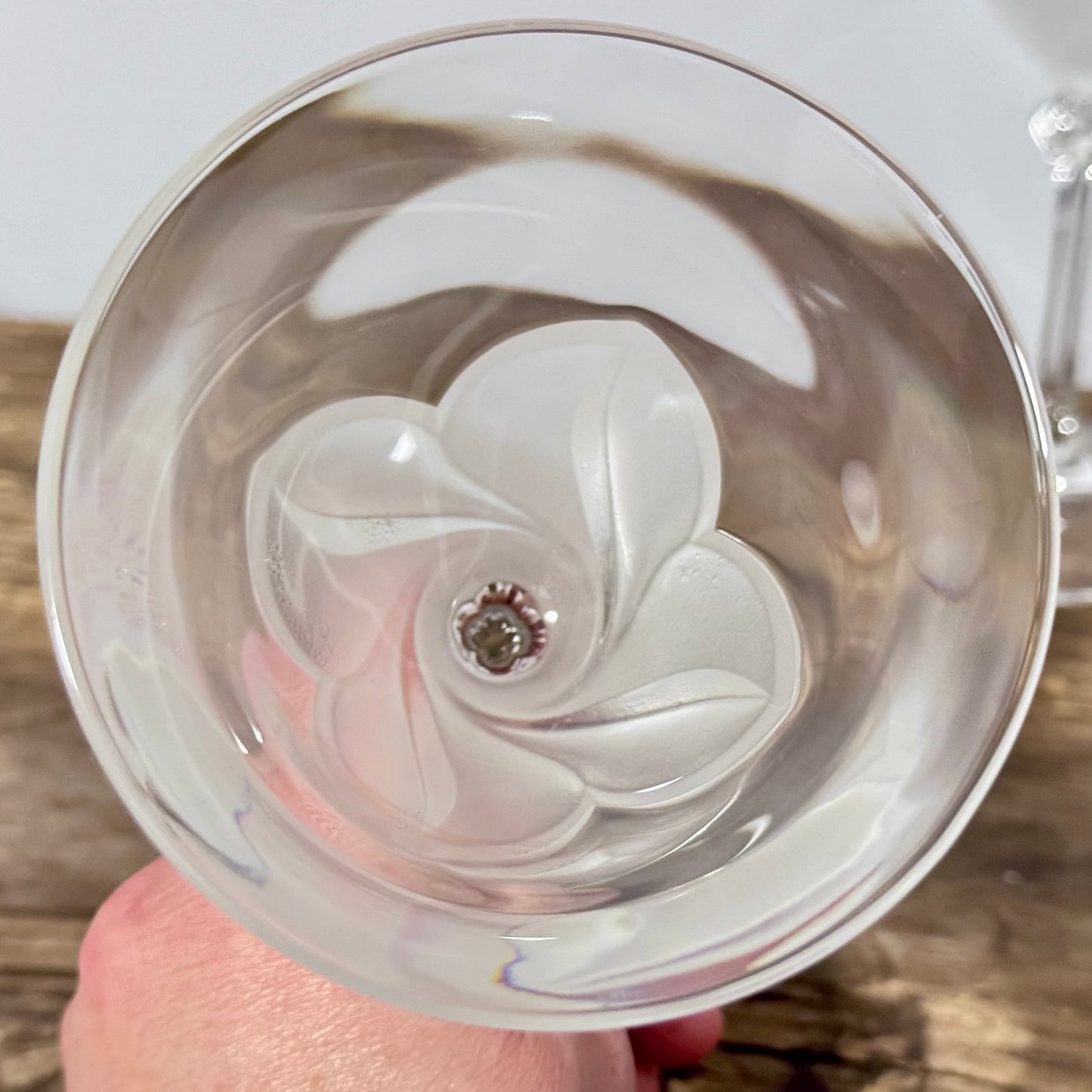 Durand Crystal Wine Glass