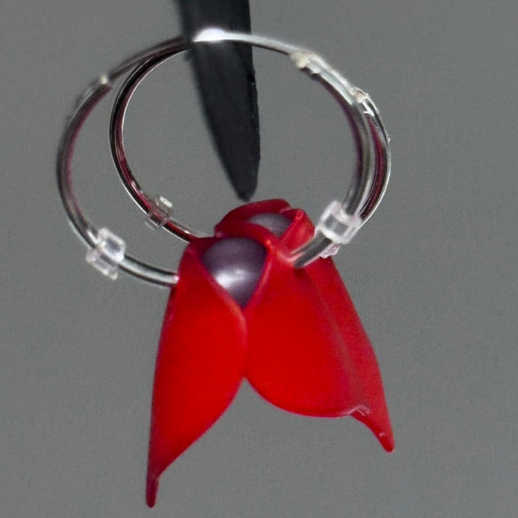 Sonia Ferland Earrings - Red Petals