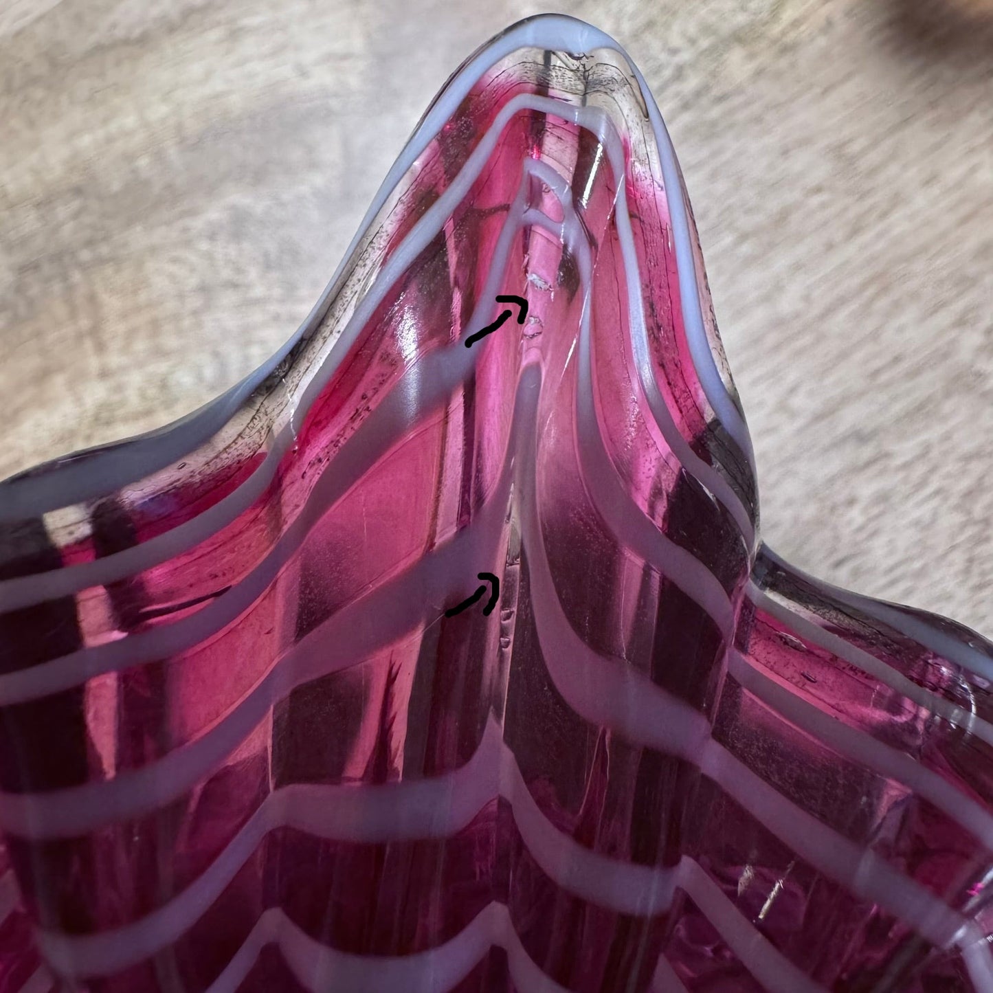 Fenton Tulip Cranberry Jack In The Pulpit Vase