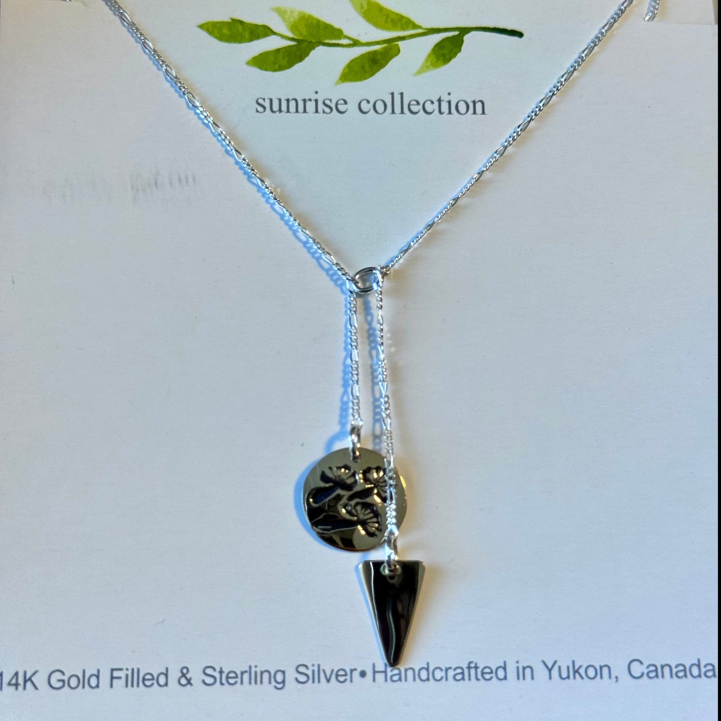 Geometric Dandelion Necklace