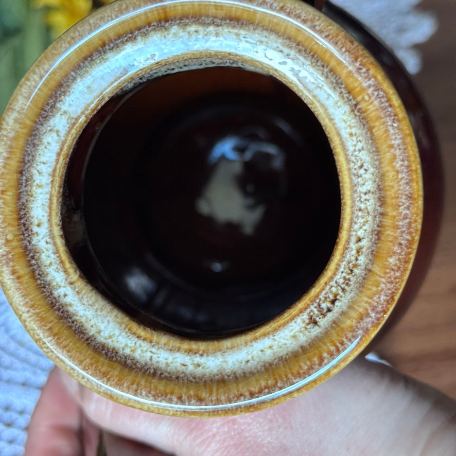 Vintage Brown Drip Glaze Coffee/Teapot