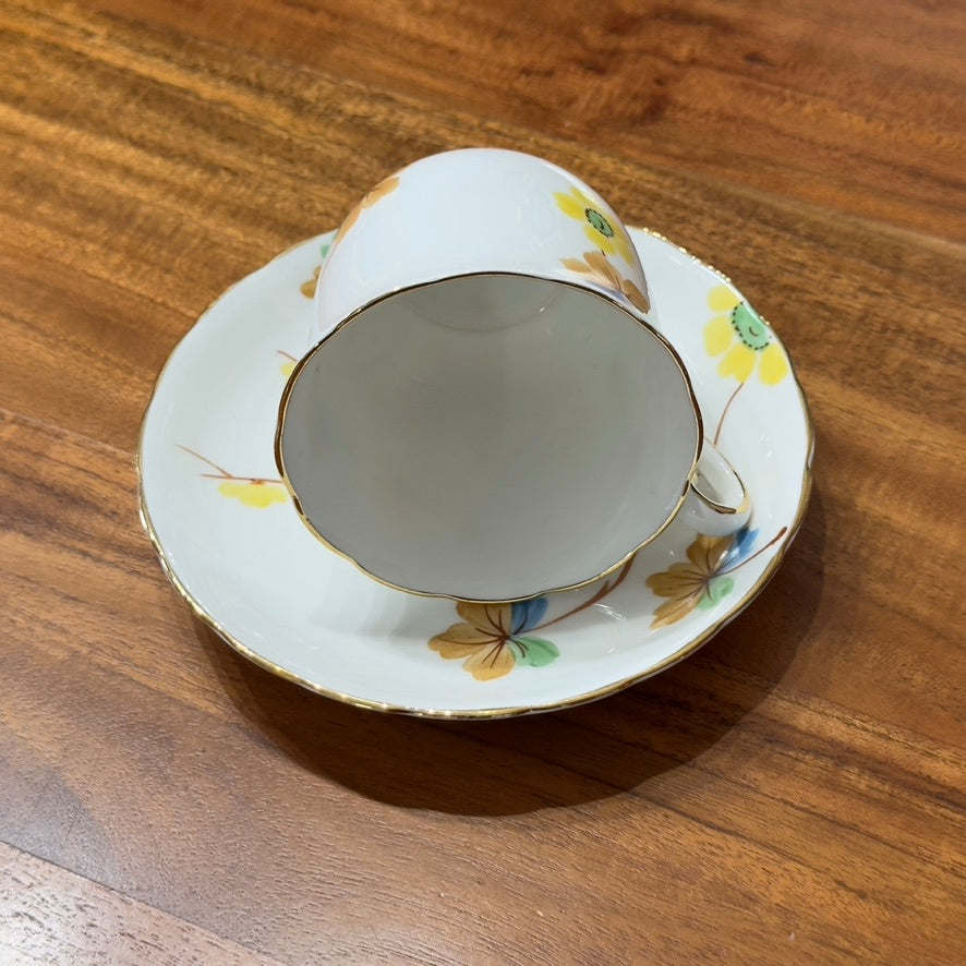 Tuscan England Floral Teacup & Saucer Set