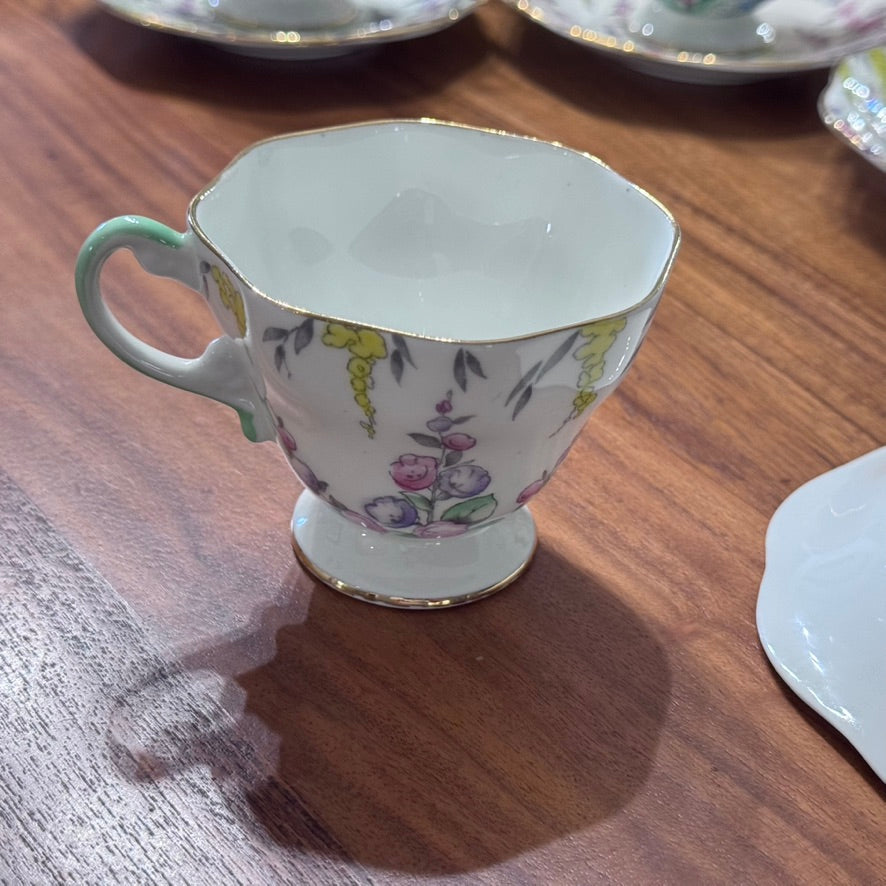 Foley Bone China Teacups and Saucers