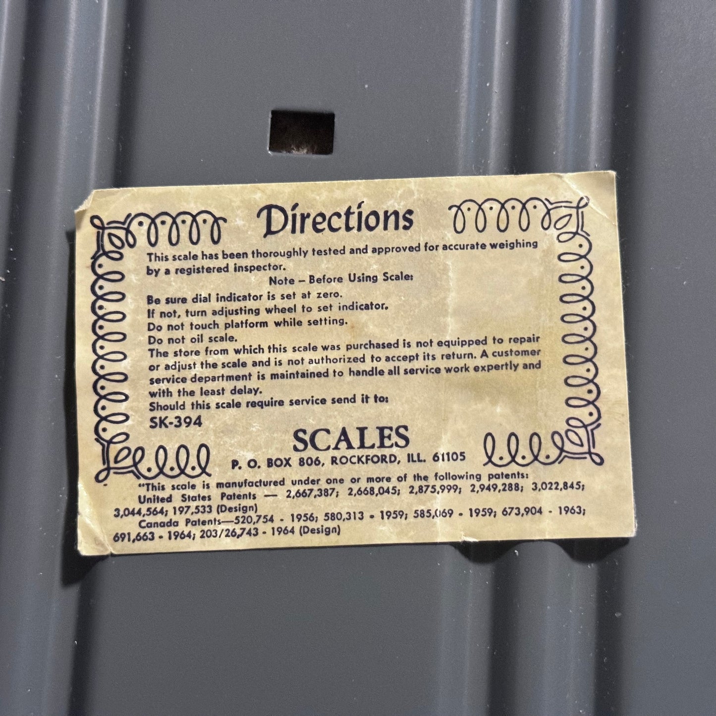 Vintage Counselor Bathroom Scale