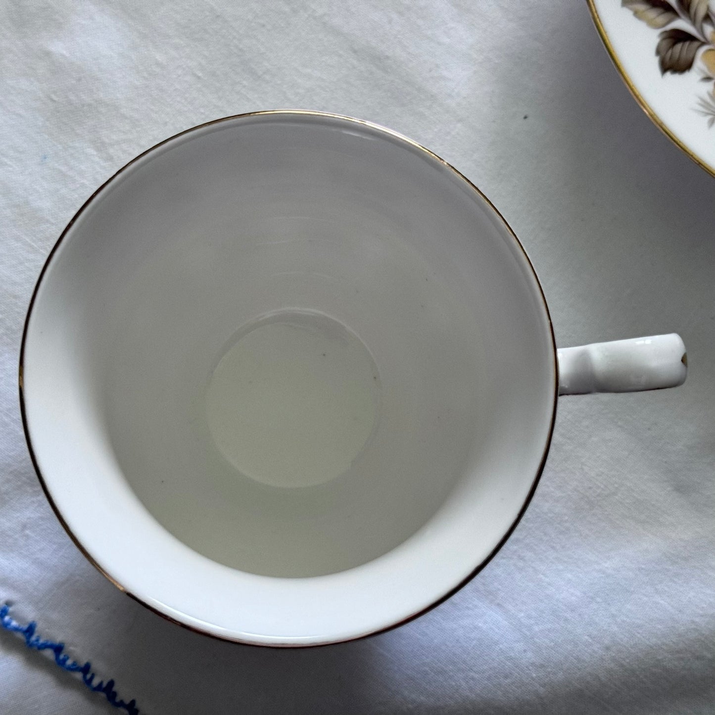 Queen Anne Pattern N 8620 Teacup and Saucer