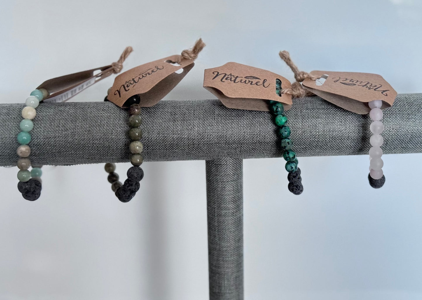 Rock Diffuser Bracelet - Green Malachite