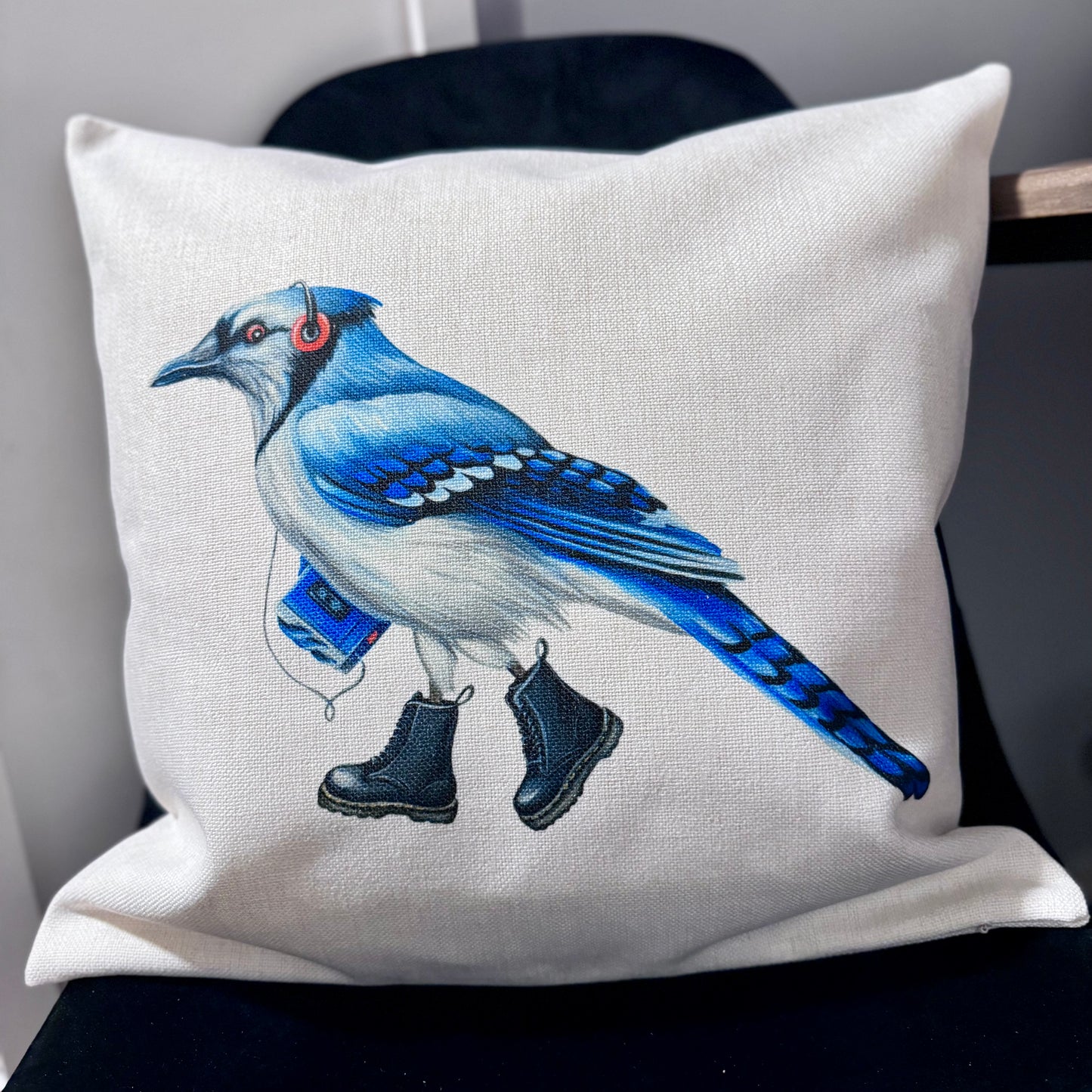 Canadian Jay with Doc Martens and Walkman Pillow Cover