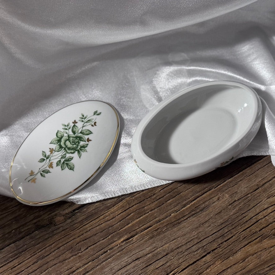 Vintage Endre Szasz Hollohaza Hungary Porcelain Trinket Dish