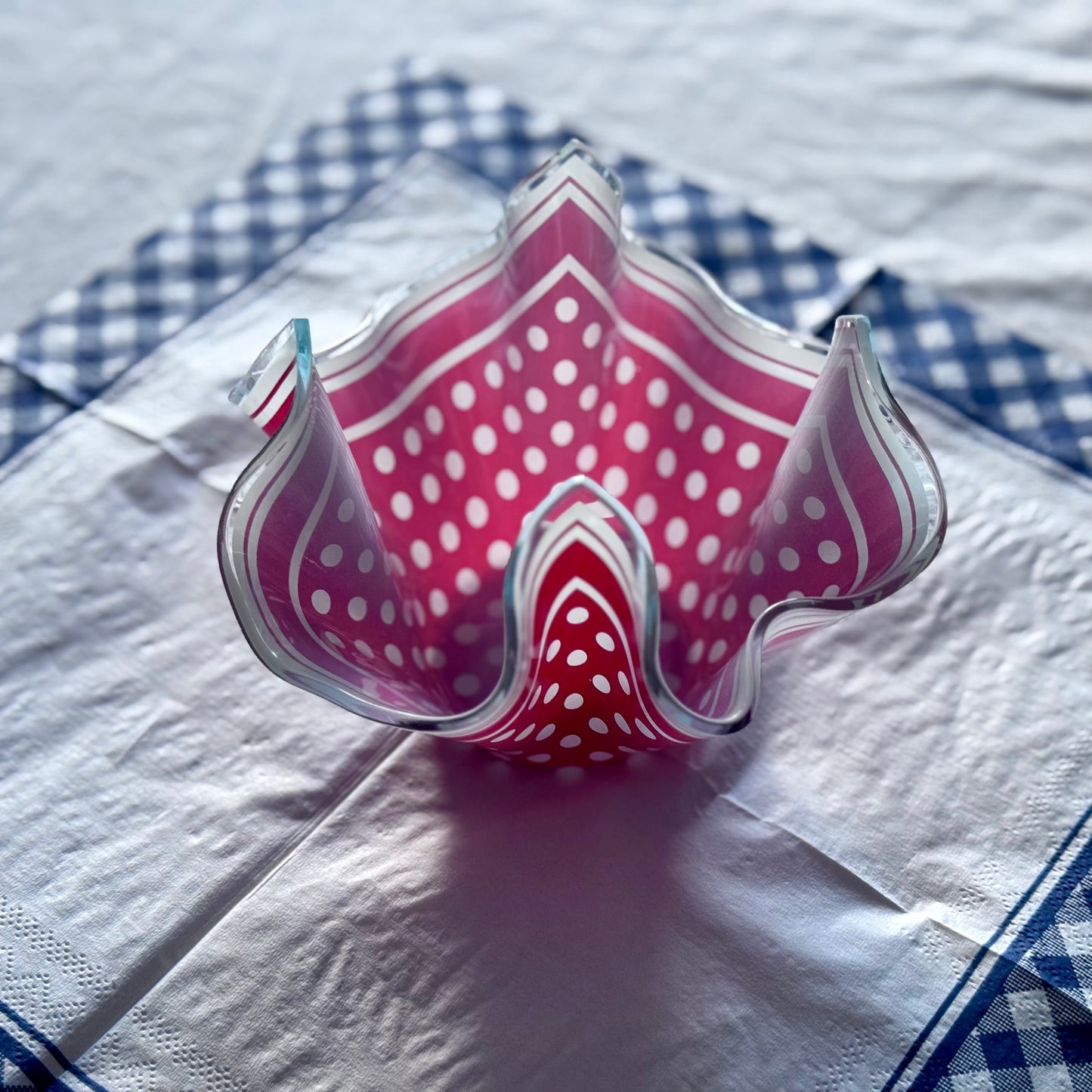 Chance Glass Handkerchief Vase