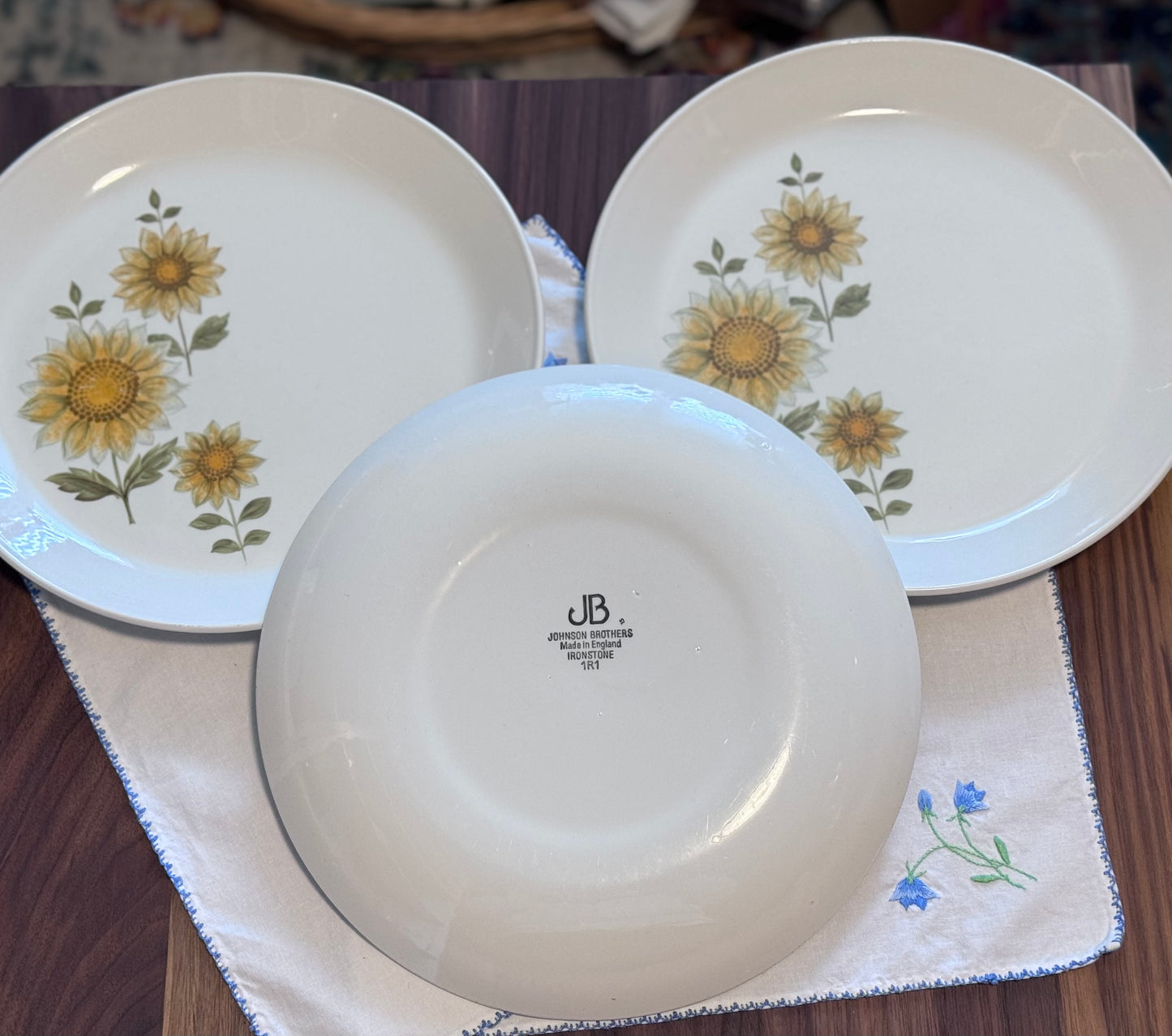 Johnson Brothers Sunflower Pattern Plates