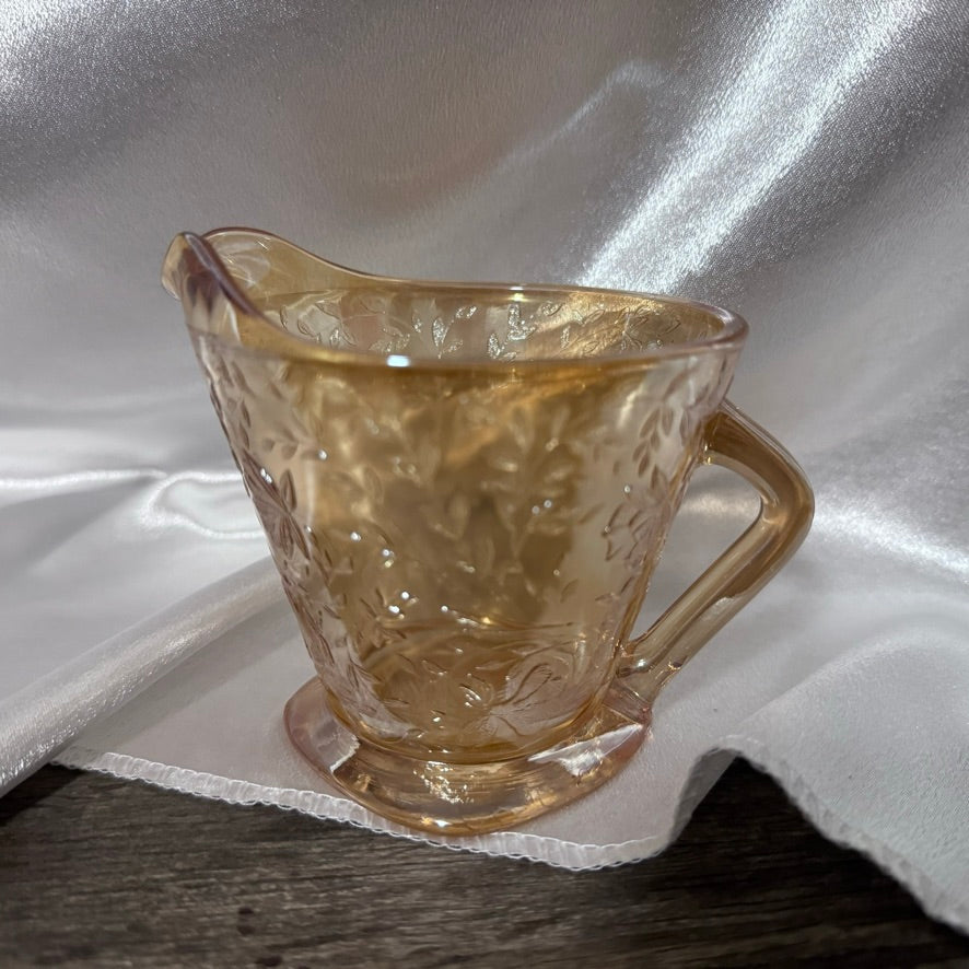 Jeannette Glass Cream and Sugar