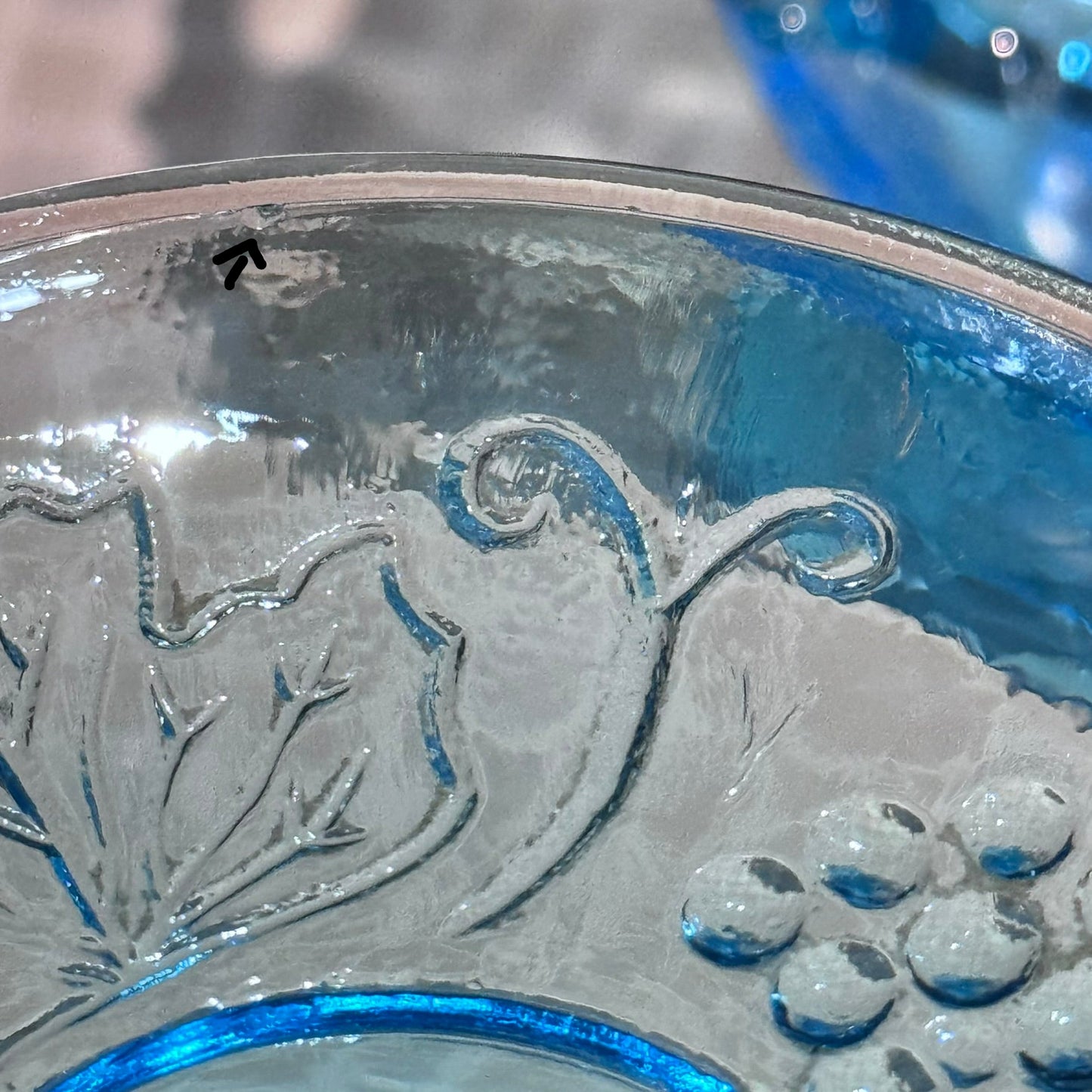 Blue Indiana Glass Candy Dish