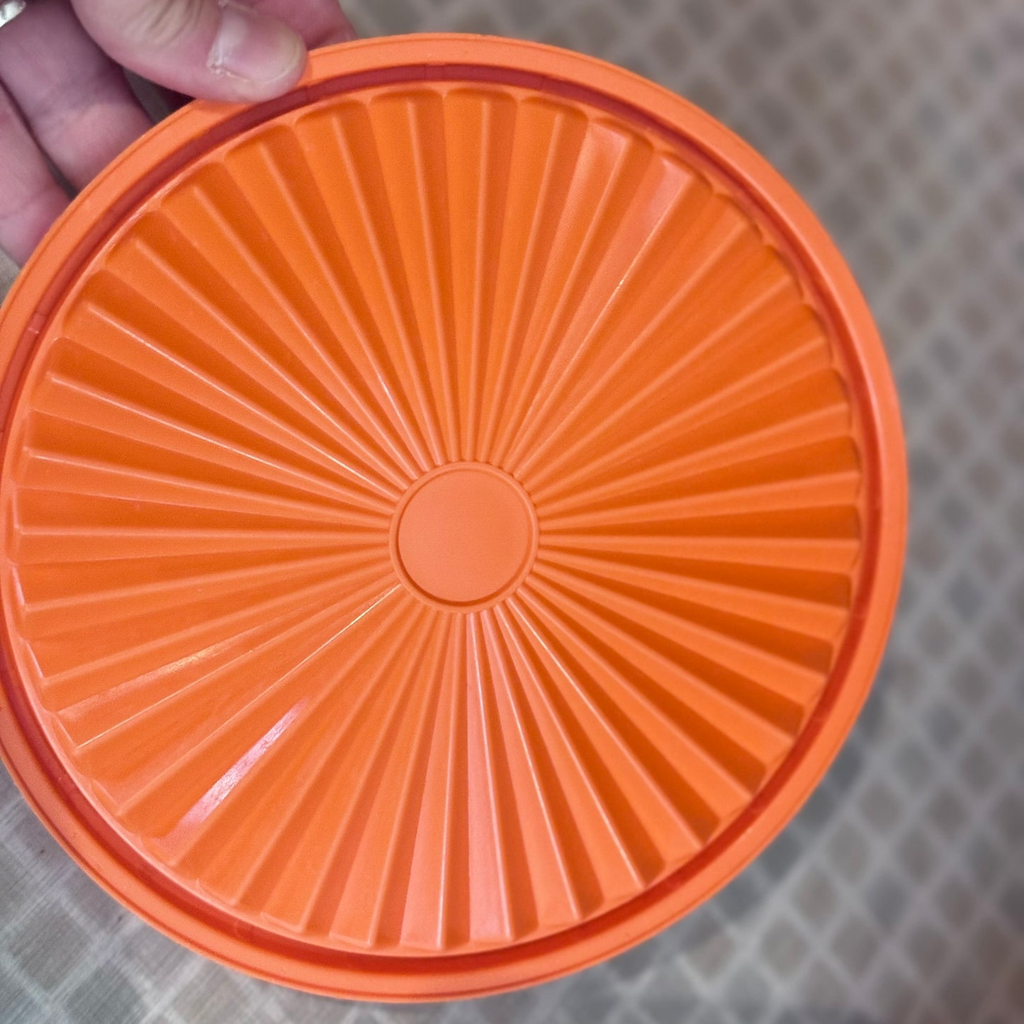 Harvest Orange Servalier Tupperware Canister Set