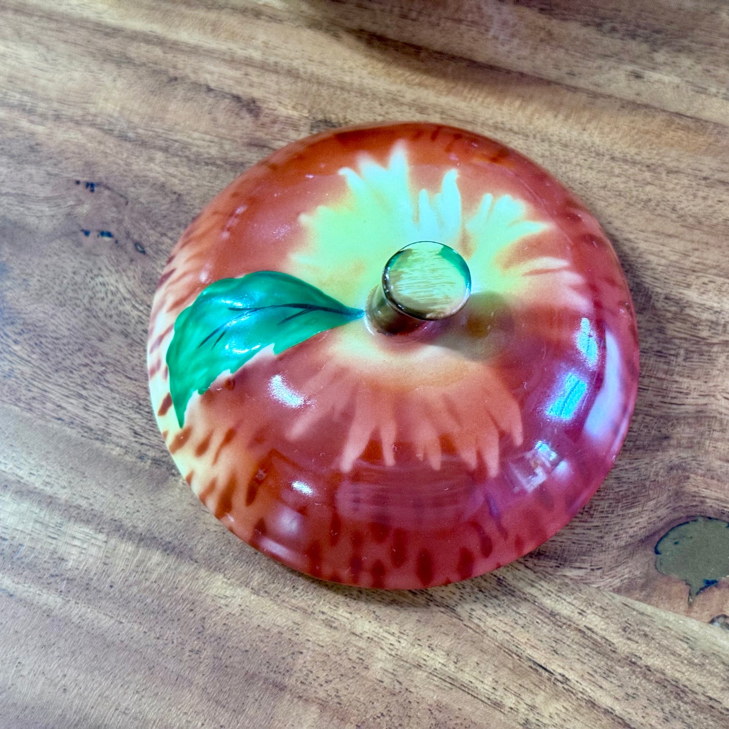 Vintage Czechoslovakia Porcelain Apple Box