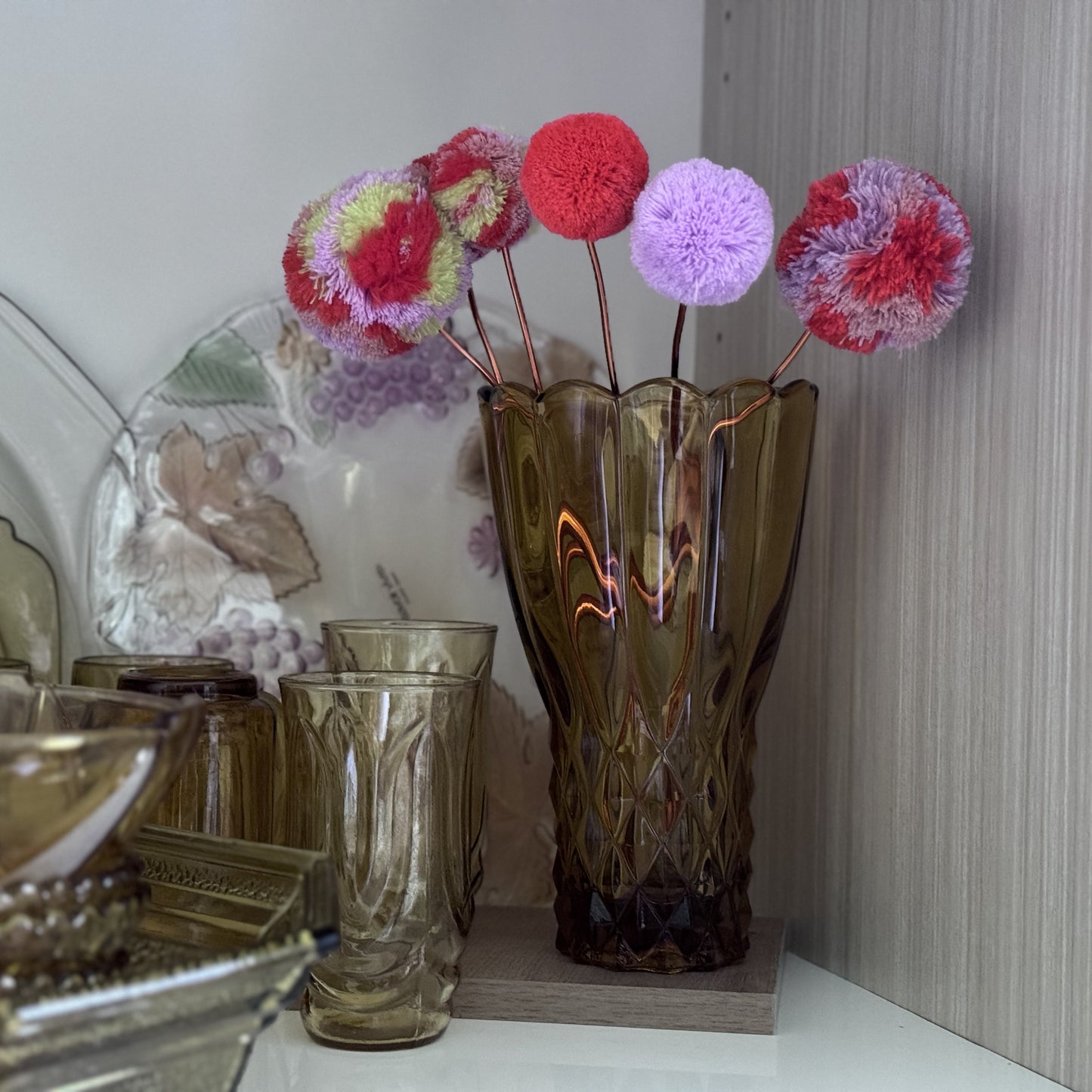 Art Deco Amber Vase