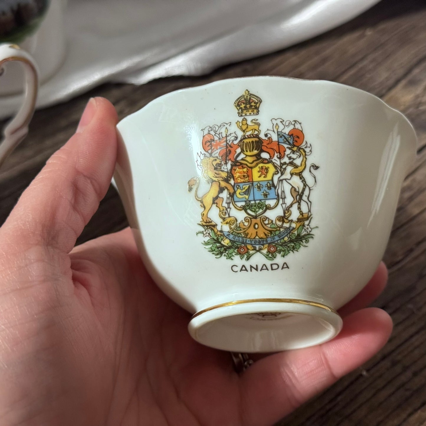 Regency England 'Parliament Buildings Ottawa' Bone China Coffee Set