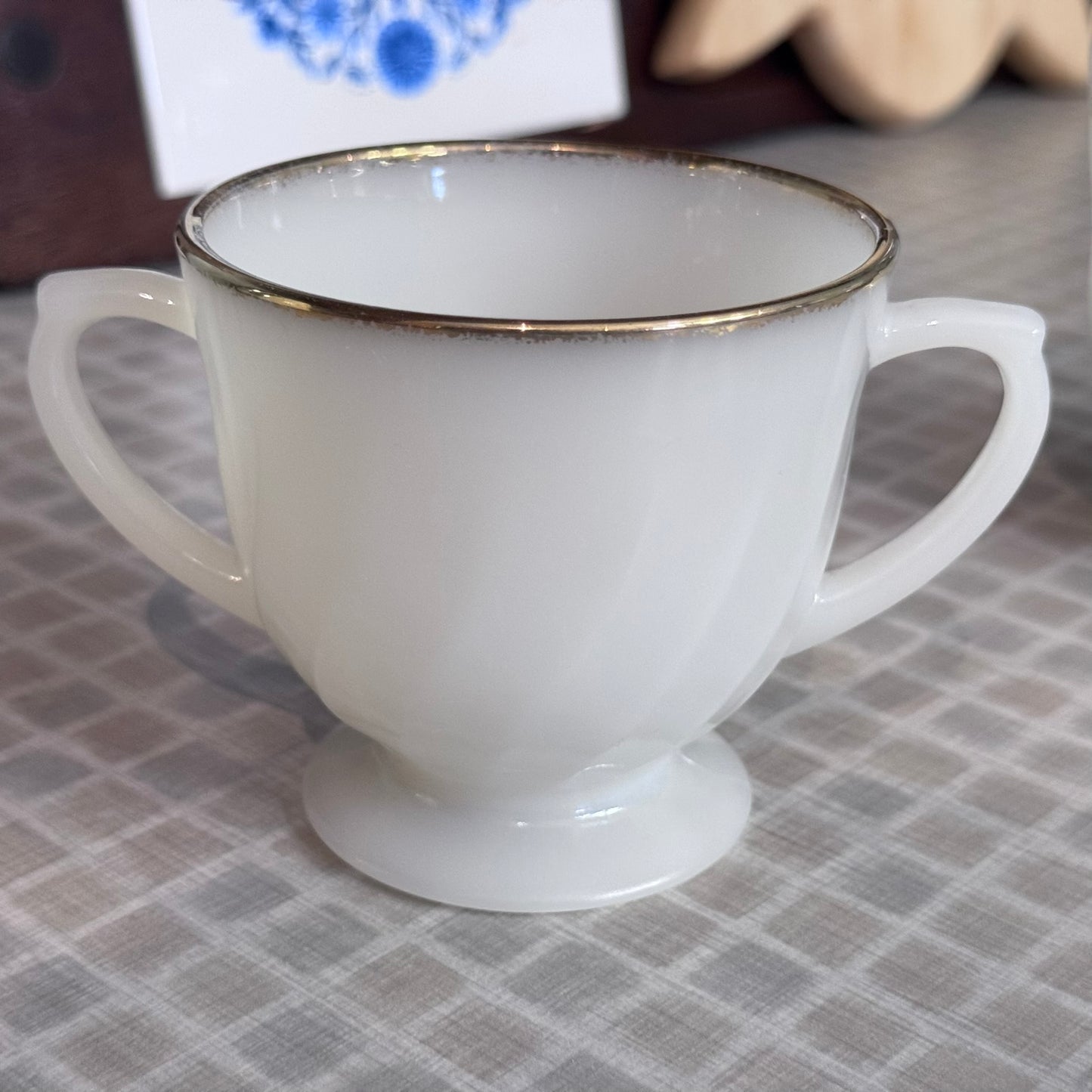 Fire King Milk Glass Cream & Sugar Set
