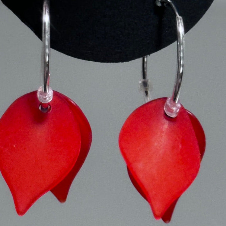 Sonia Ferland Earrings - Red Petals