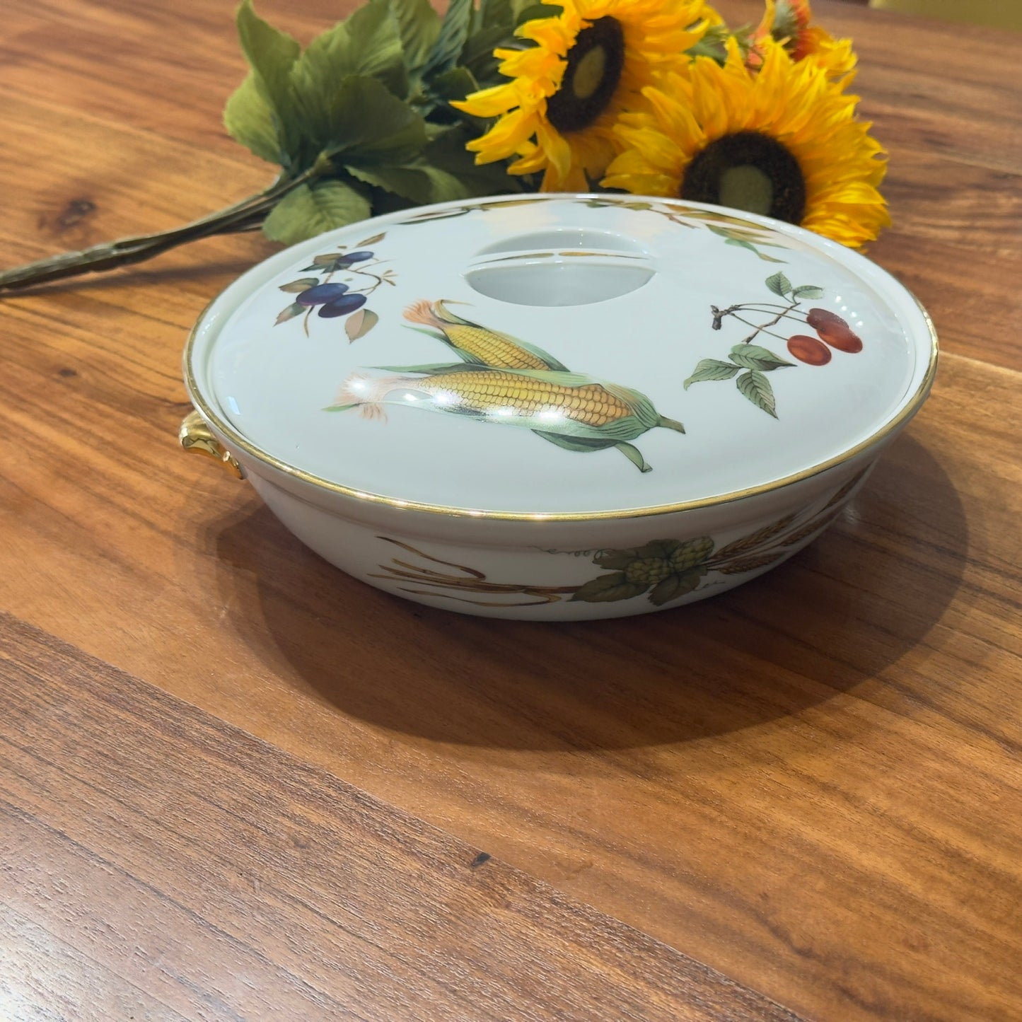 Royal Worcester Evesham Gold Oval Lidded Casserole/Serving Dish