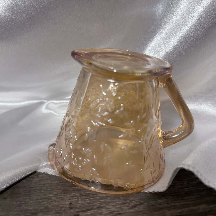 Jeannette Glass Cream and Sugar