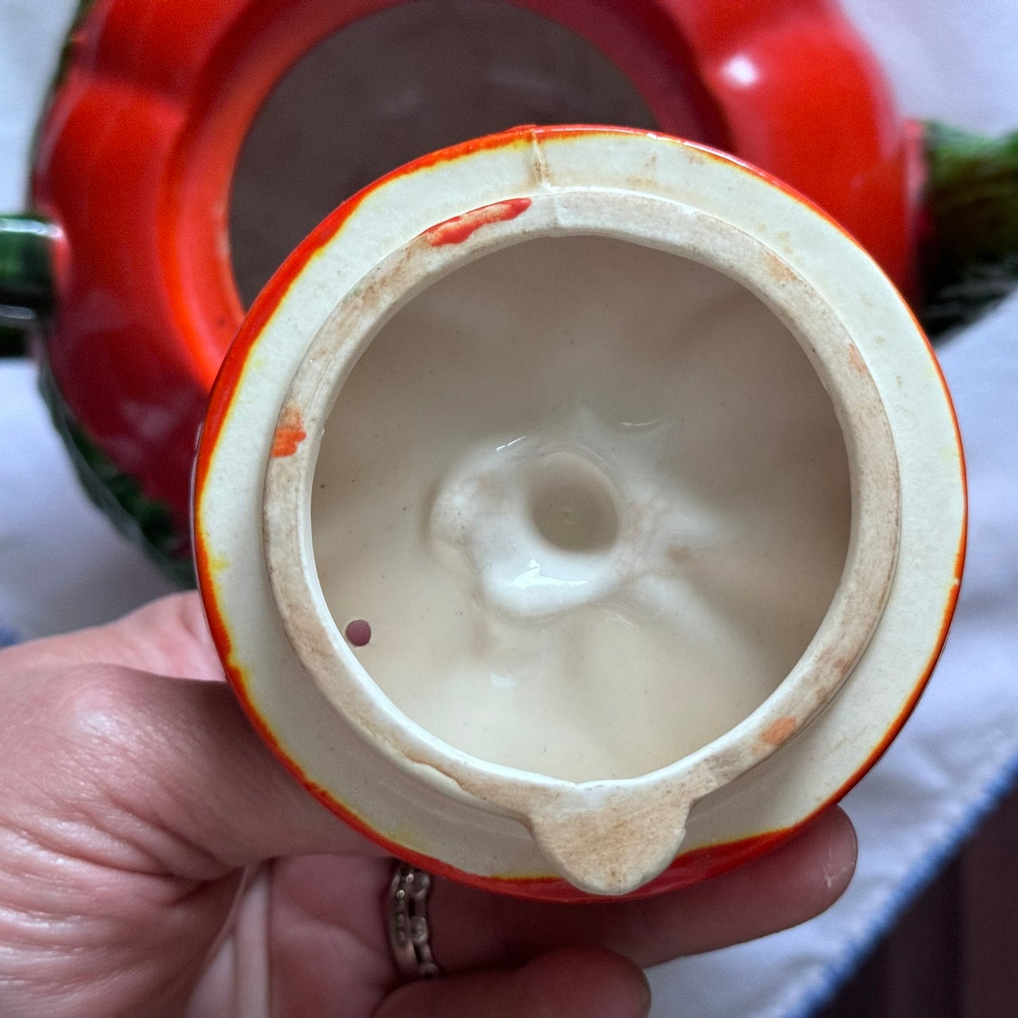 Tomato Tea Pot & Tomato Leaf Plate