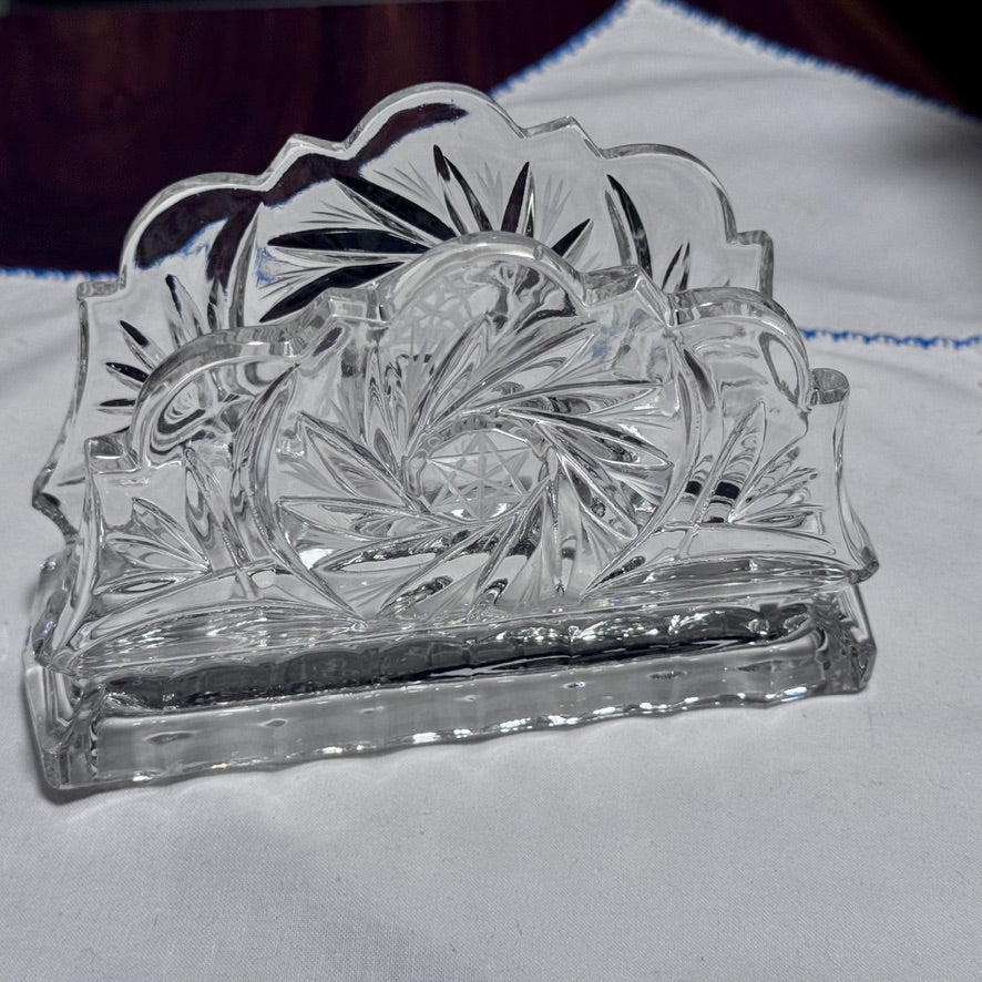 Pinwheel Crystal Napkin Holder