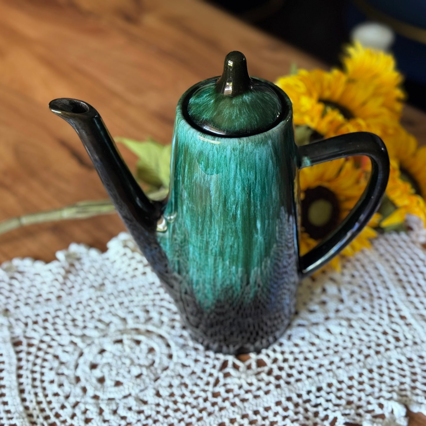 Slender Blue Mountain Pottery Teapot